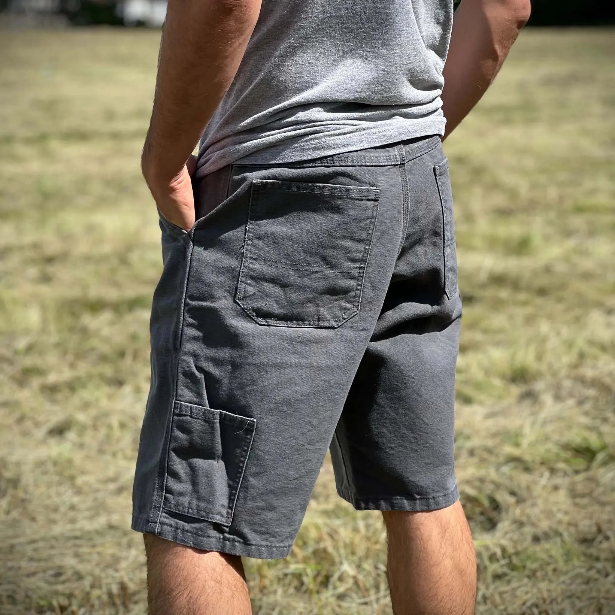 12 oz Duck Canvas Carpenter Short - Gravel