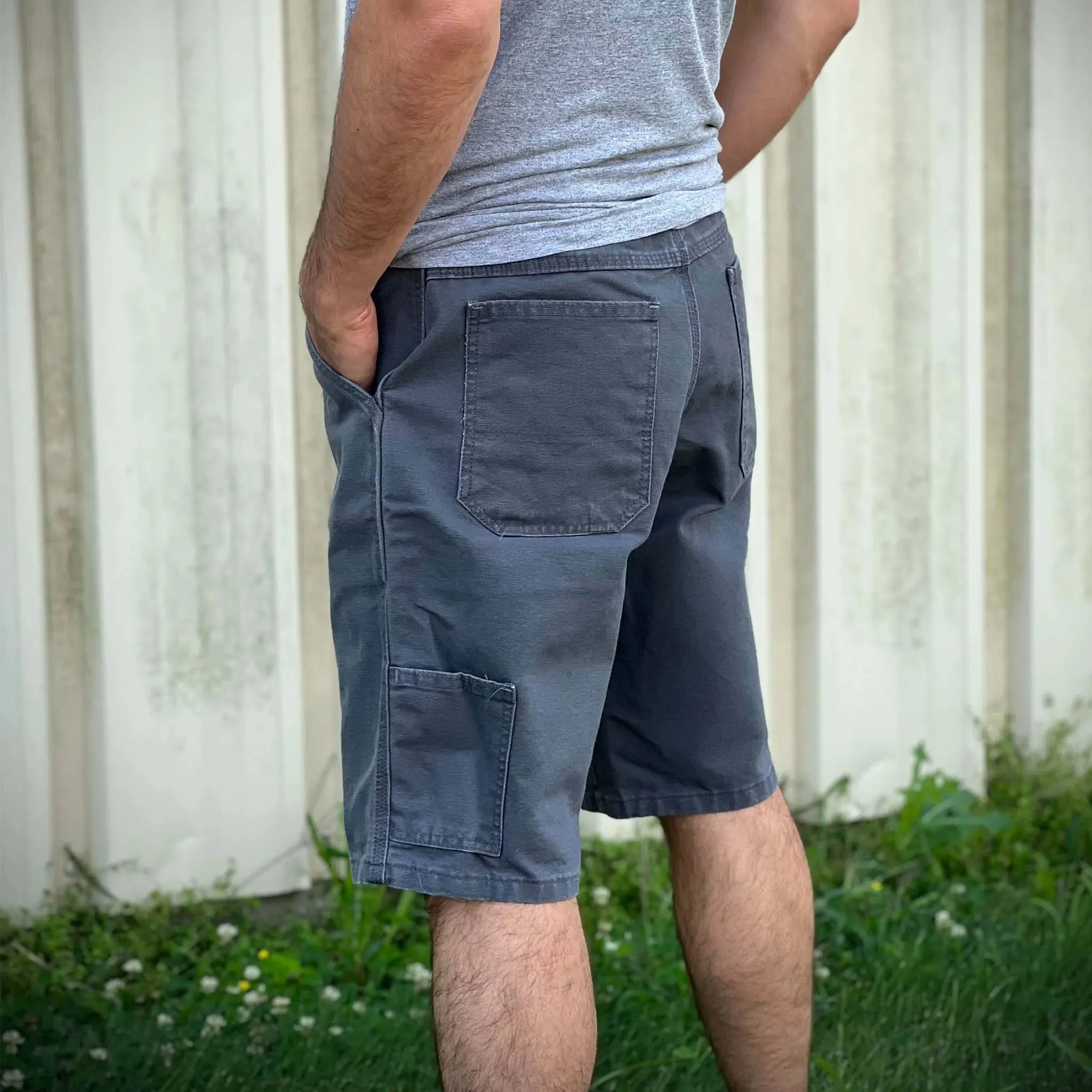 12 oz Duck Canvas Carpenter Short - Gravel