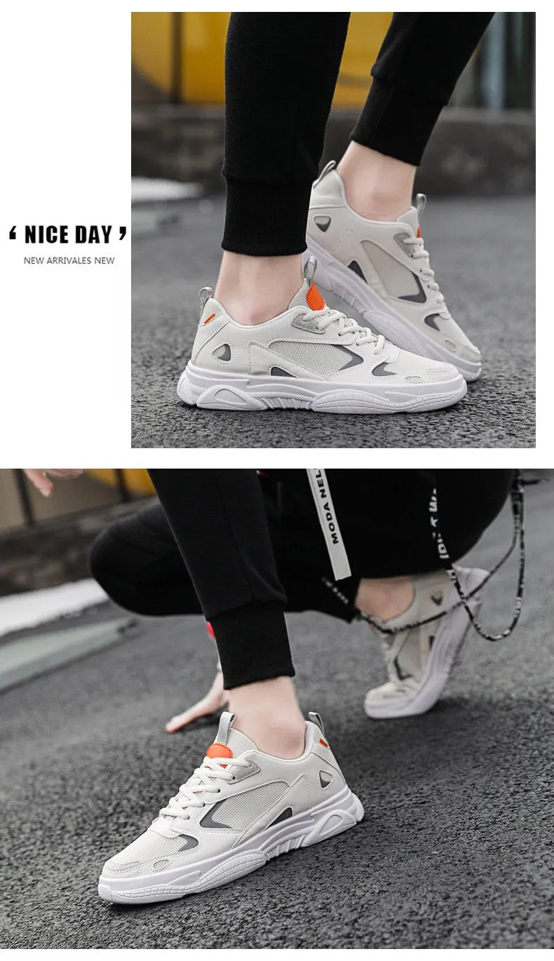 2024 summer mesh men's shoes Korean version ins super fire old shoes ulzzang trend breathable sports shoes men