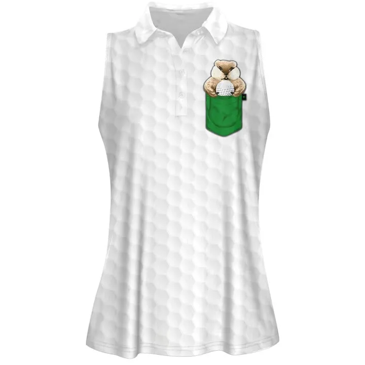 3D All Over Print Gopher Golf Women Short Sleeve Polo Shirt Sleeveless Polo Shirt