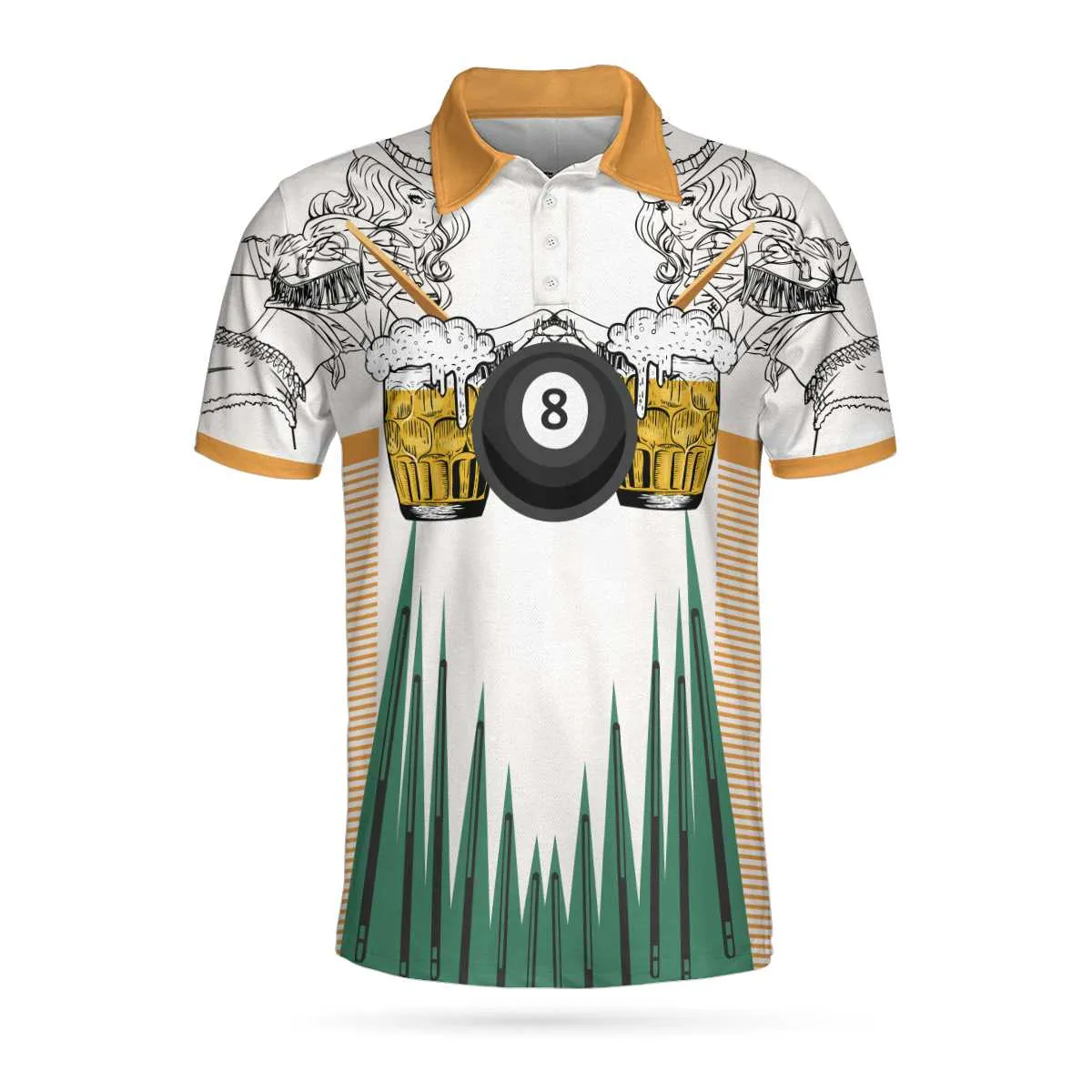 8-balls Billiards And Beer Cowgirl Polo Shirt, That's Why I Am Here Polo Shirt, Best Billiards Shirt For Men