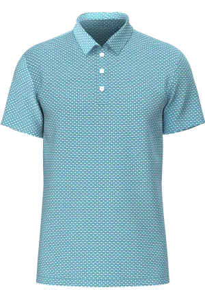 AB SPORT Boats Print Men's Polo Shirt MP01-BOATS_1A