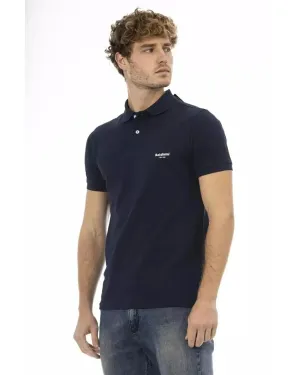 Baldinini Trend Men's Blue Cotton Polo Shirt - 3XL