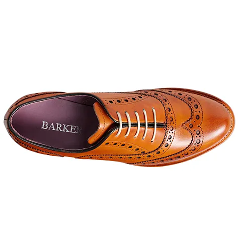 BARKER Sloane Shoes - Ladies Brogues - Cedar Calf