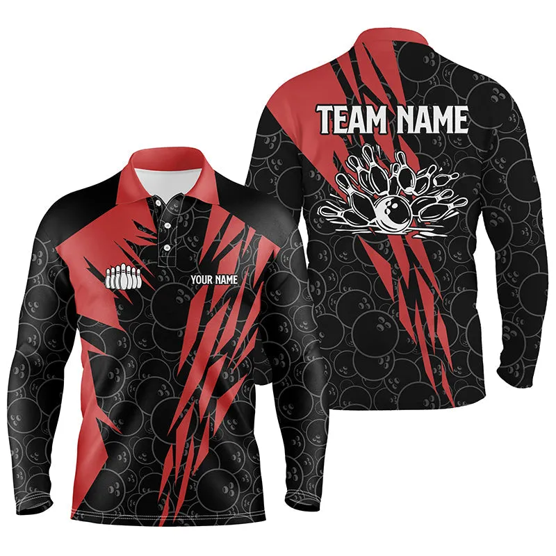 Black Bowling Camo Customized Name And Team Name 3D Shirt, Gift for Bowling Lovers