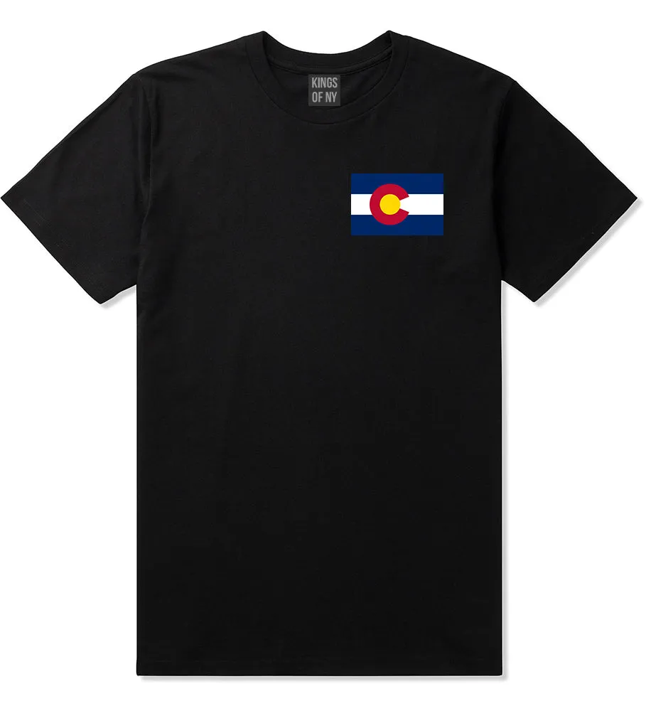 Colorado State Flag CO Chest Mens T-Shirt