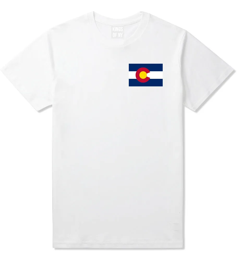 Colorado State Flag CO Chest Mens T-Shirt