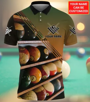 Coolspod Billiard Club Cue Ball Polo Shirt, Unisex Shirt for Men Women, Billiard 3D Shirt