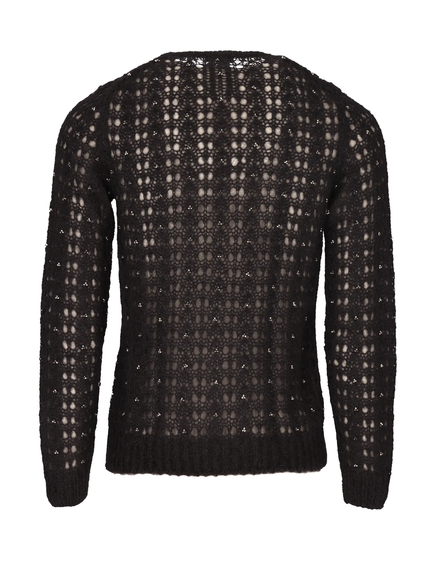 crystal-embellished mohair-blend sweater