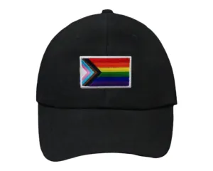 Daniel Quasar Progress Pride Flag Hats in Black