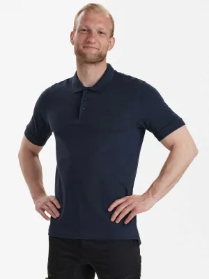 DEERHUNTER Harris Polo Shirt - Men's - Dark Blue