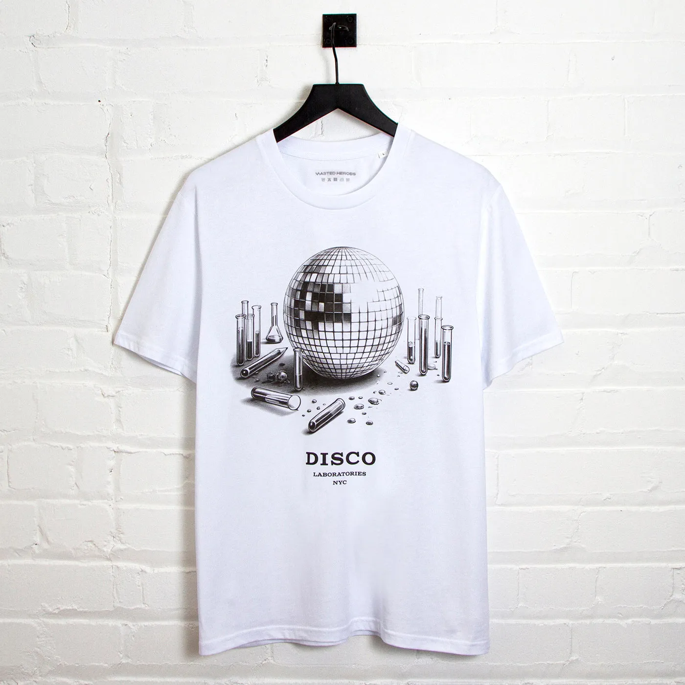 Disco Labs NYC Front Print - Tshirt - White