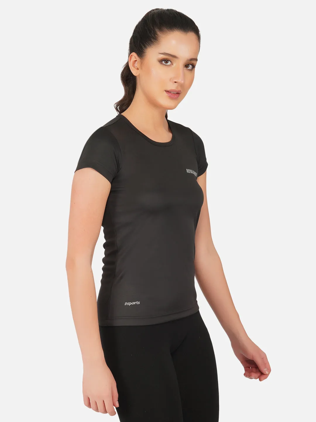 DriSOFT T Shirt Top Black Women RWW2048