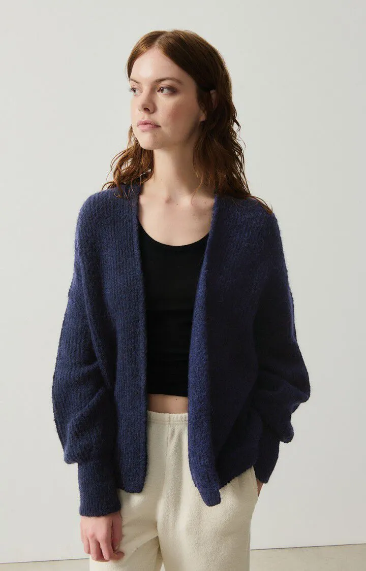 East Cardigan in Navy Melange