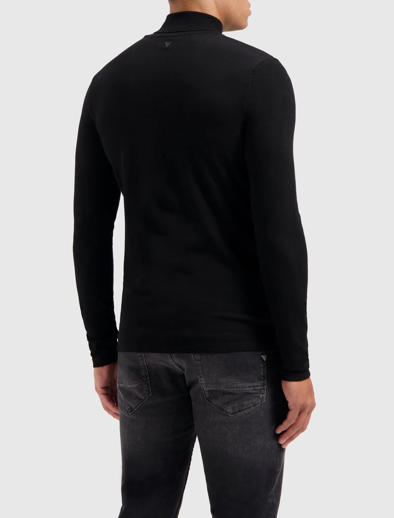 Essential Knitwear Turtleneck Sweater | Black