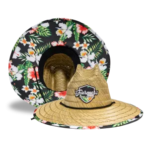 Farmers Defense Straw Hat - Tropical Flower