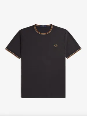 Fred Perry Twin Tipped T-Shirt/Anchor Grey/Warmstone - New SS24