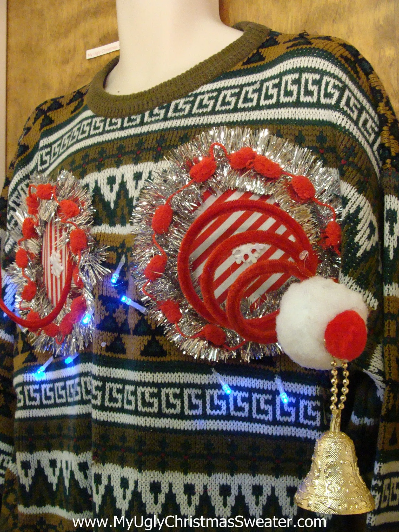 Funny Gift Light Up Ugly Christmas Jumper Naughty Sweater