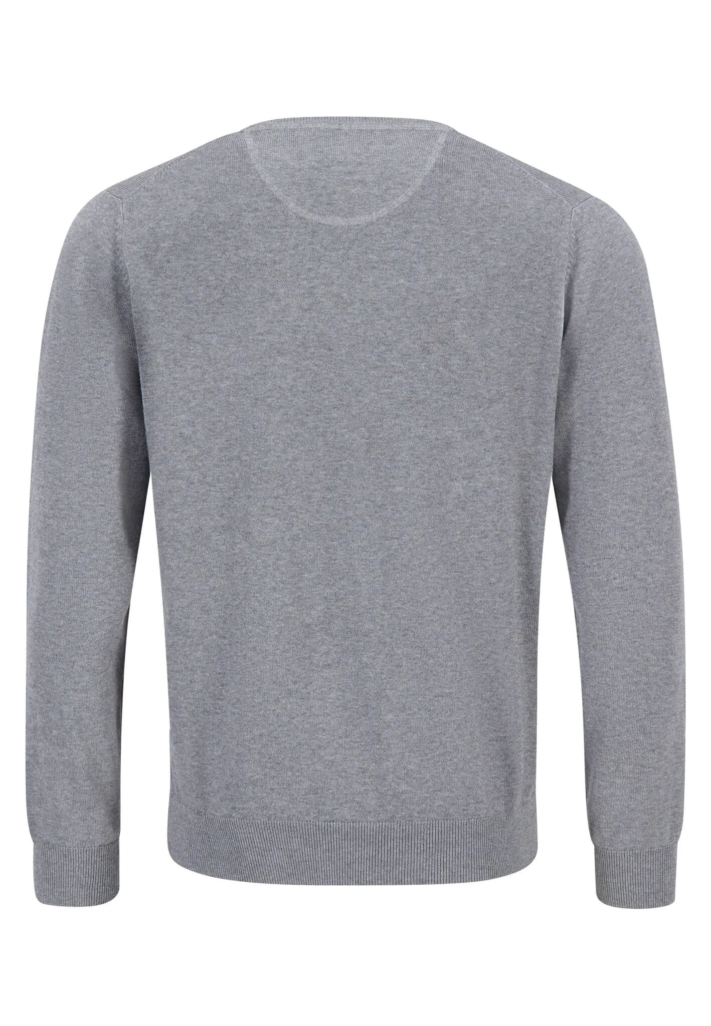 FYNCH HATTON Crew Neck Sweater - Men's Fine Knit – Steel