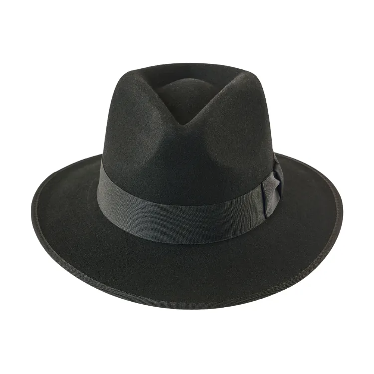 GC Hats Indy Felt Fedora - Black