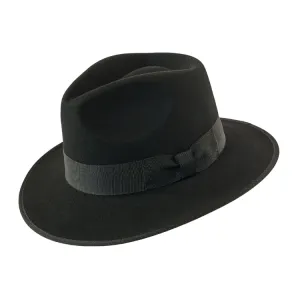 GC Hats Indy Felt Fedora - Black