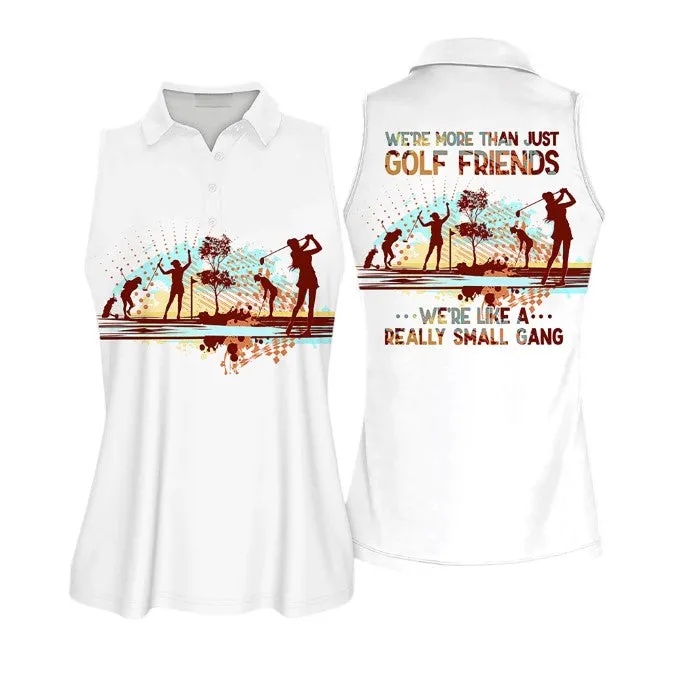 Golf Club Friends Small Gang Sleeveless Polo Shirt Short Sleeve, Women Golf Shirt