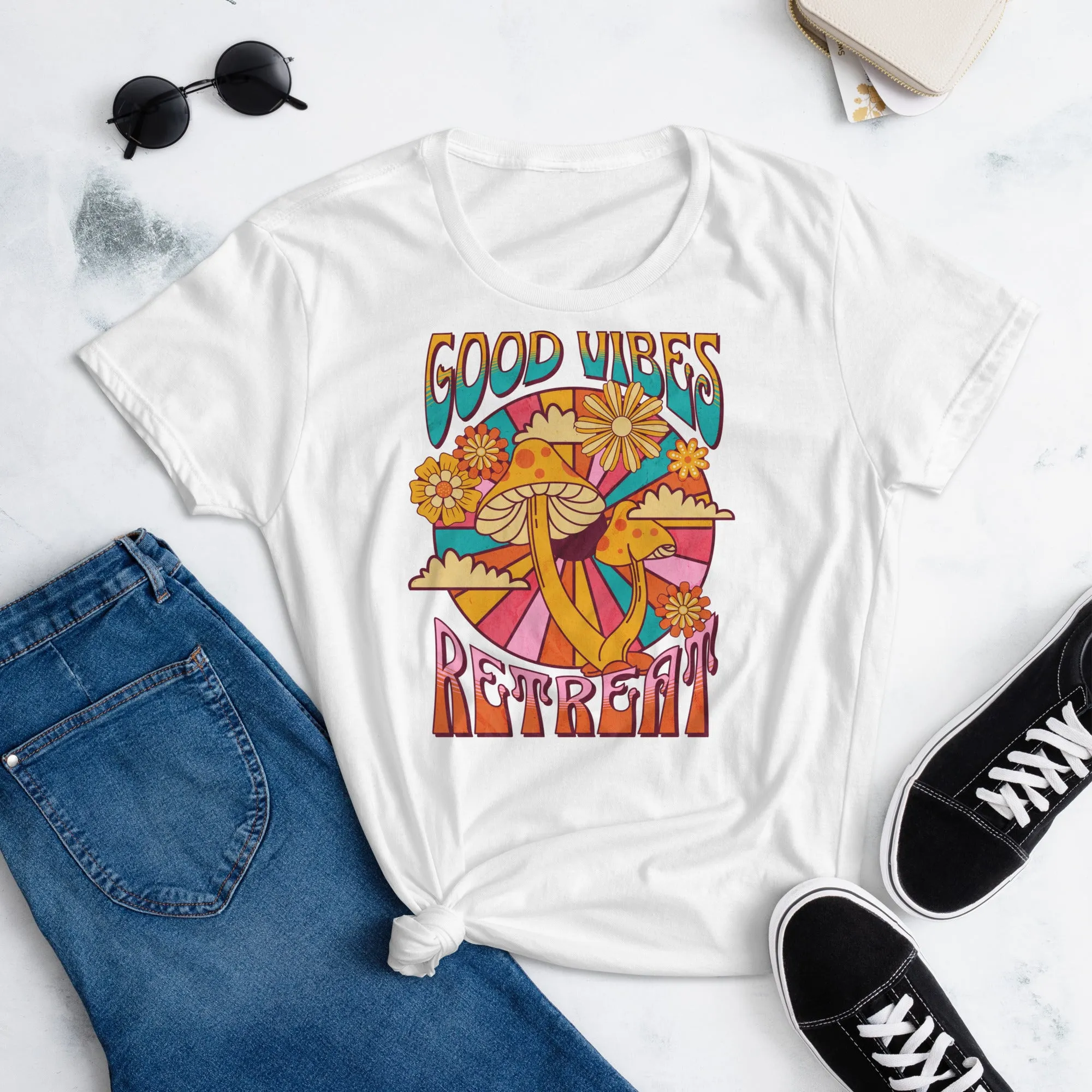 Good vibes retreat Women's short sleeve t-shirt