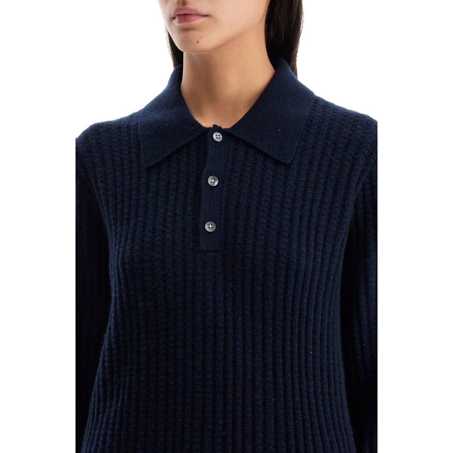 Guest In Residence polo-inspired pullover