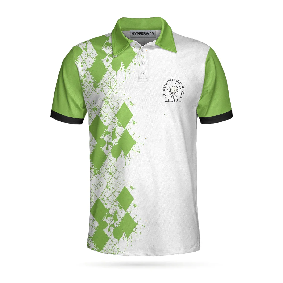 Hole In One Is Perfect Polo Shirt, White And Green Golf Shirt For Men Coolspod