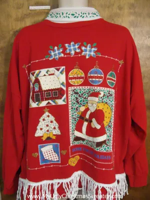 Horrible 80s Tacky Funny Novelty Christmas Sweatshirt