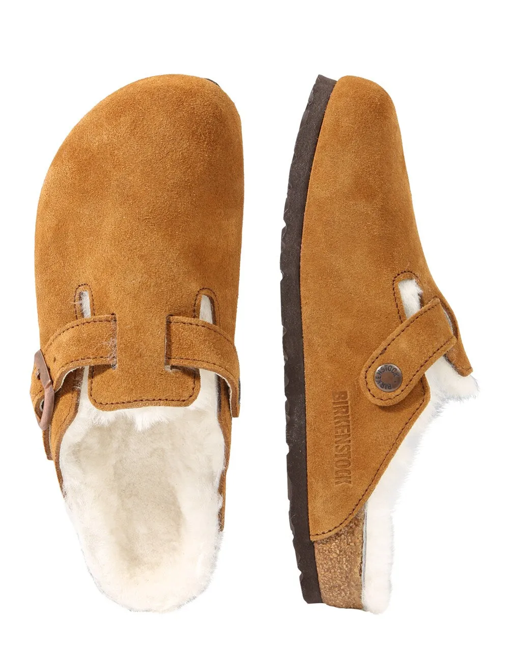 House slippers Birkenstock Boston, cognac