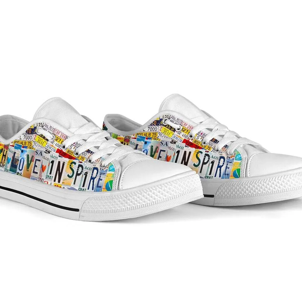 Kindergarten Teacher Shoes License Plate Shoes for Mens, Teacher Shoes, Low Top Sneakers