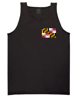 Maryland State Flag MD Chest Mens Tank Top T-Shirt