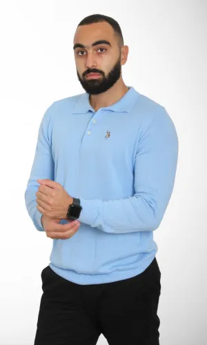 Men Pull Over Sweater (Baby Blue)