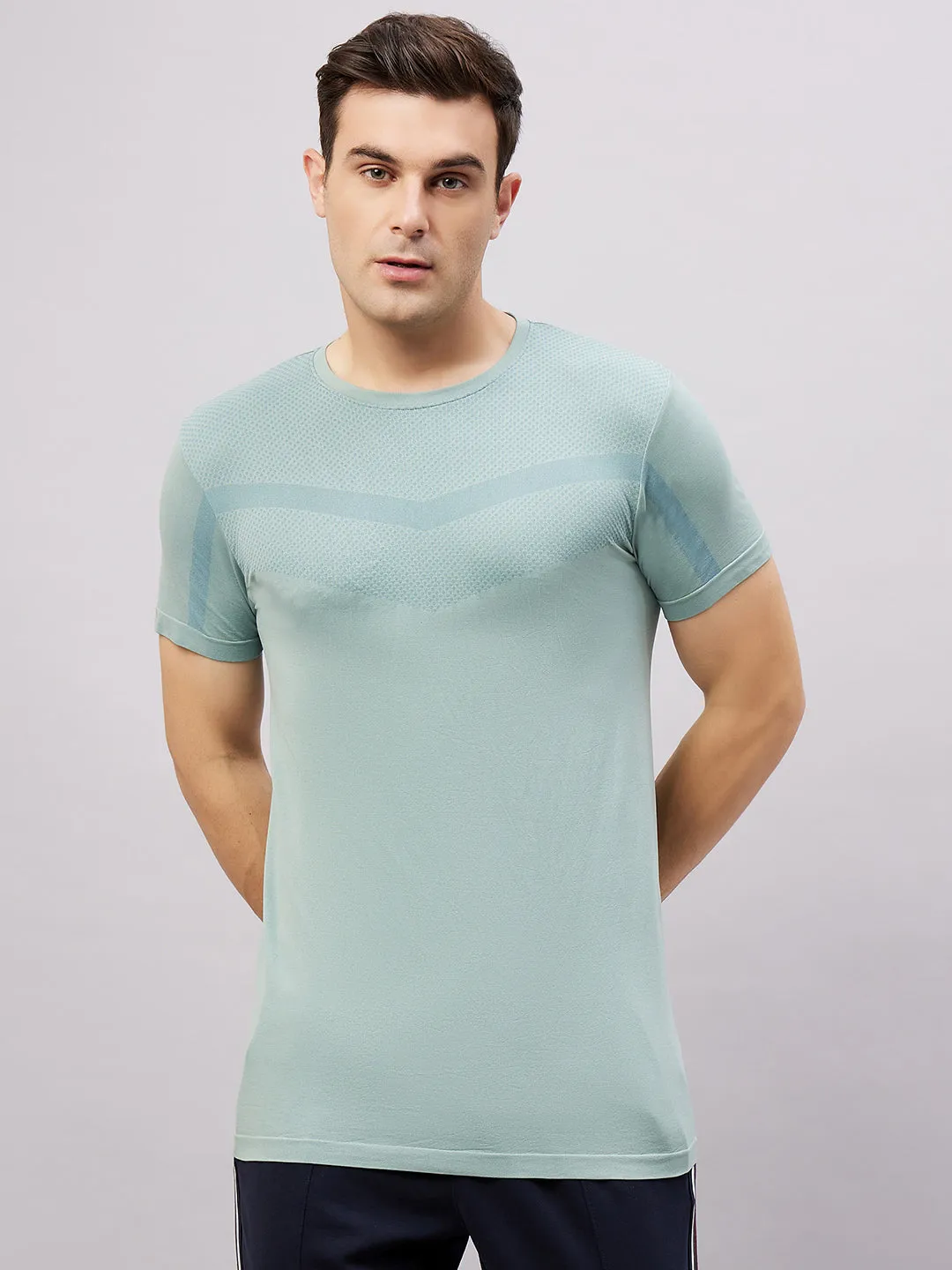 Men's Round Neck Half Sleeves T-Shirt - French Navy