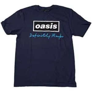 Oasis Unisex T-Shirt: Definitely Maybe Text Logo