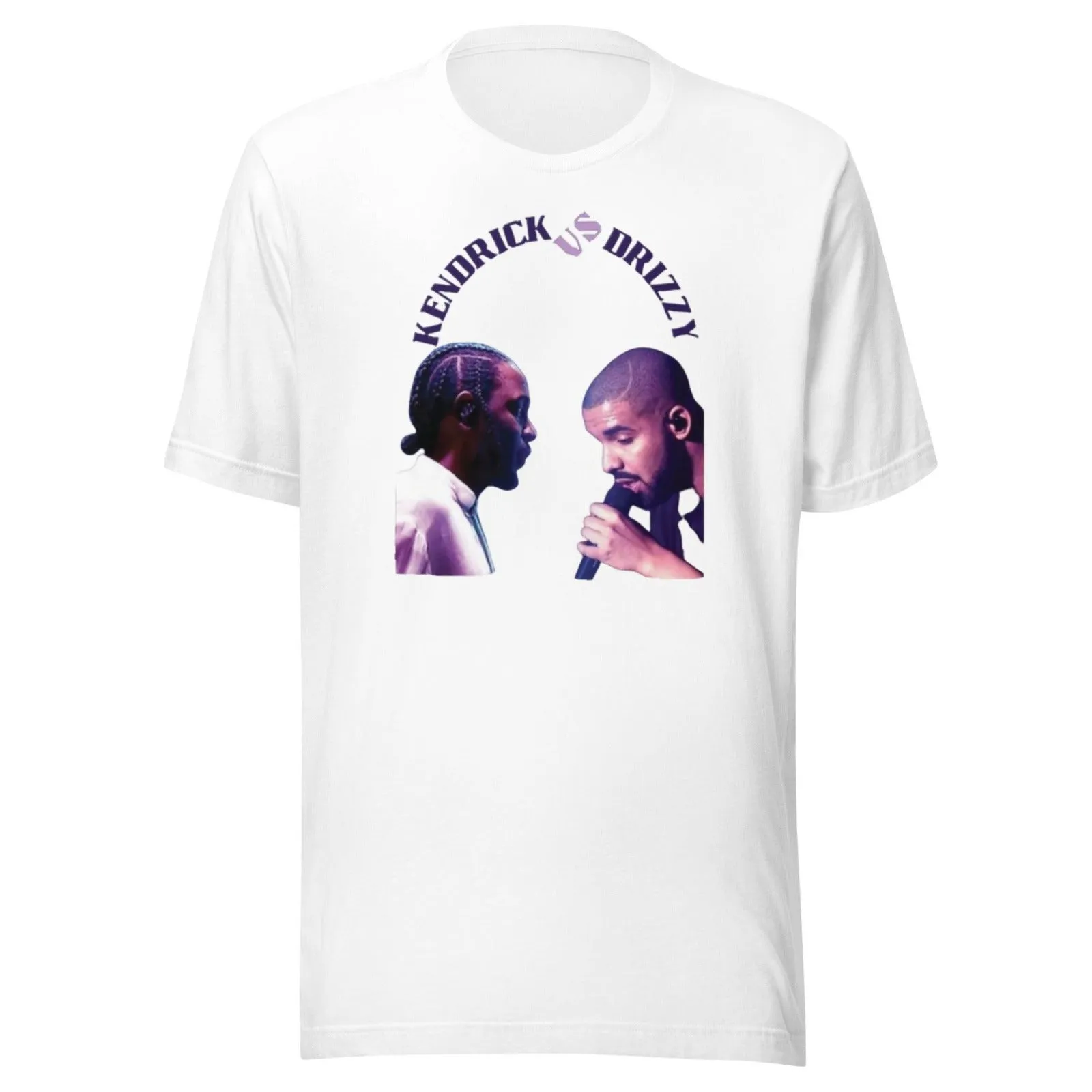 Rap Artist T-shirt KD Vs. DZ Short Sleeve 100% Cotton Crew Neck Top