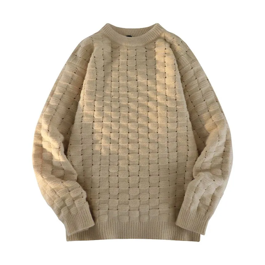 Round Neck Loose Fit Knitted Sweater