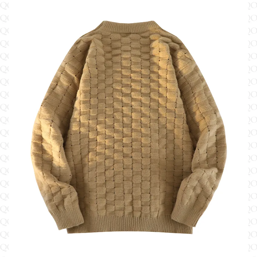 Round Neck Loose Fit Knitted Sweater