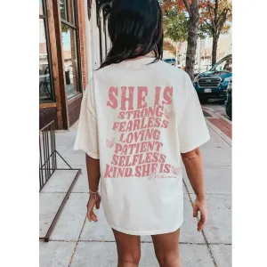 She Is Mom Graphic Tee