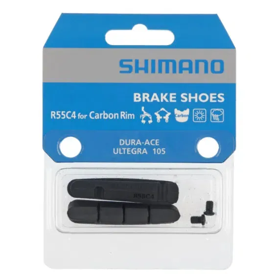 SHIMANO Brake Shoes R55C4 for Carbon Rim - Black