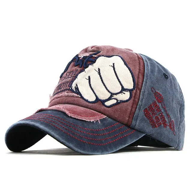 Shut Knuckle Punch Embroidered Baseball Cap