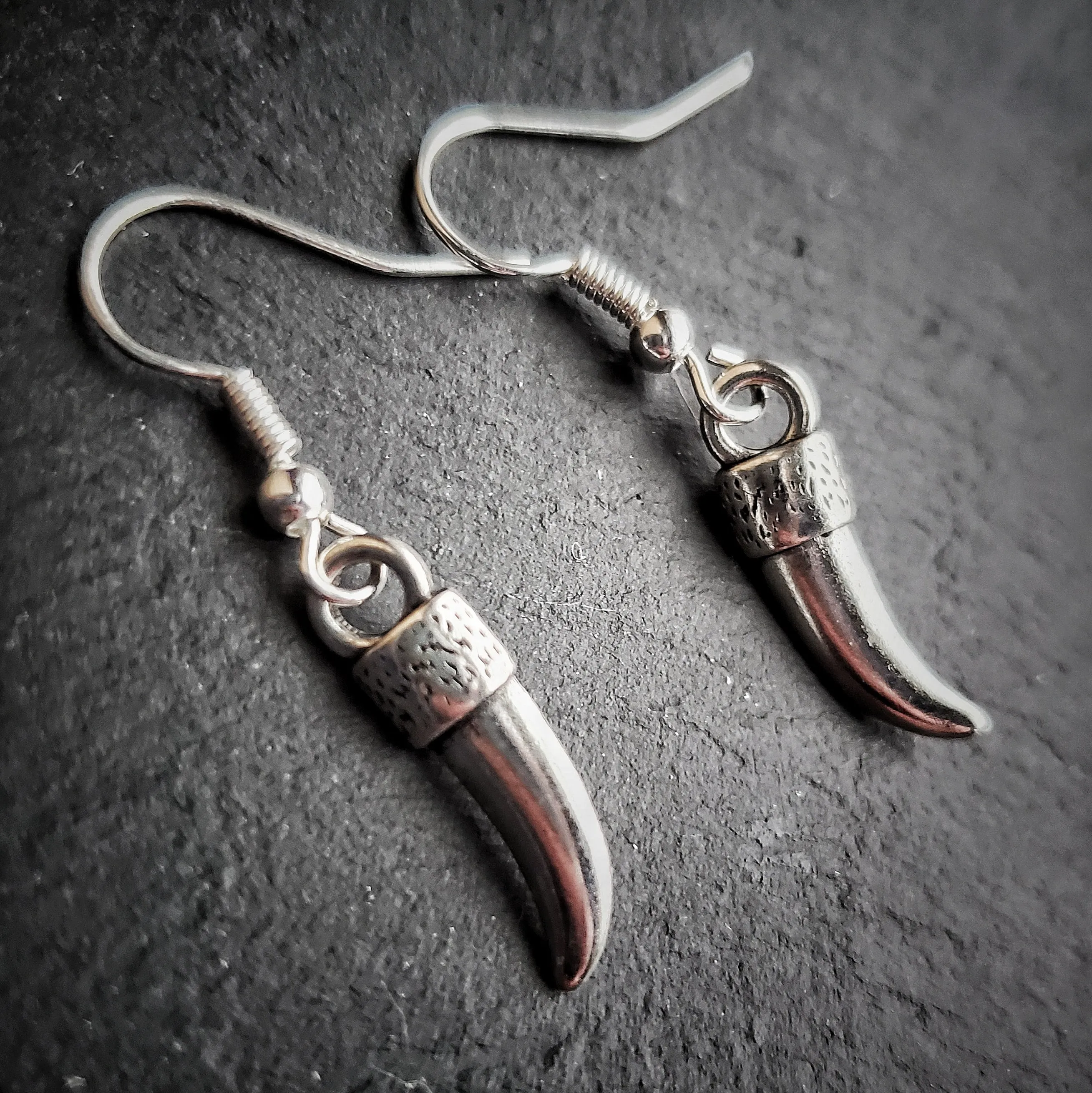 Silver Claw Earrings