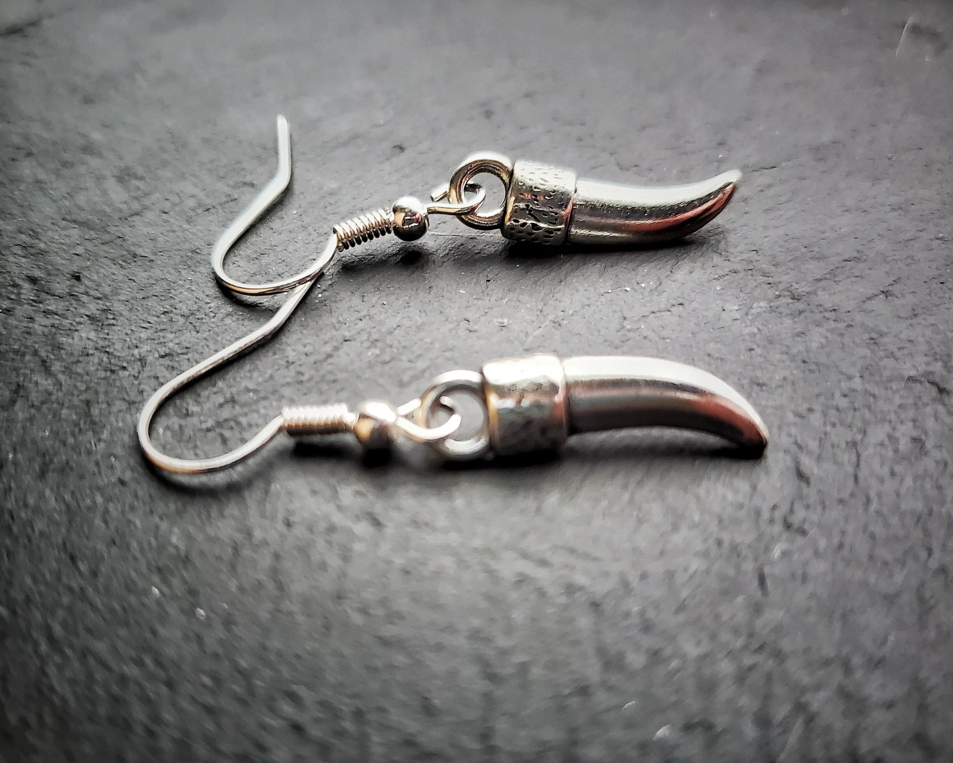 Silver Claw Earrings