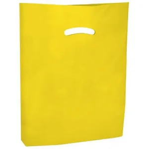 Super Gloss Die Cut Handle Bags. - 20 x 20 x 5 - (Yellow)