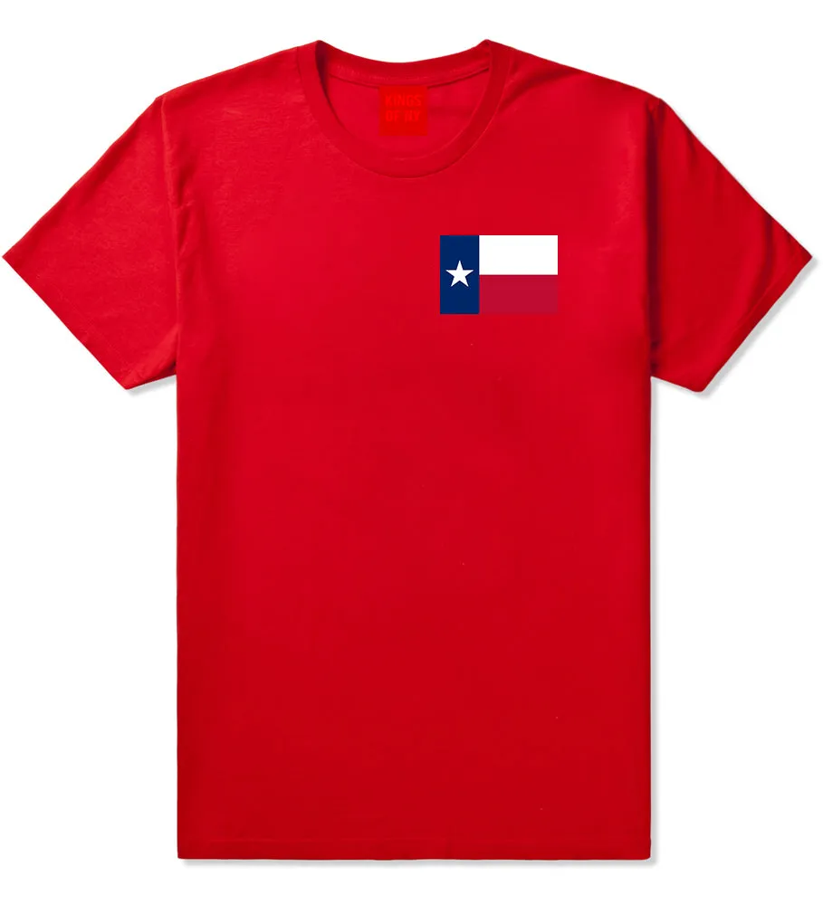 Texas State Flag TX Chest Mens T-Shirt