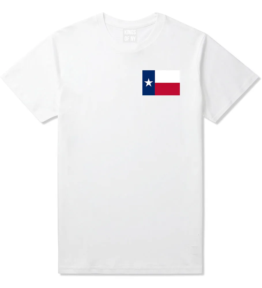 Texas State Flag TX Chest Mens T-Shirt