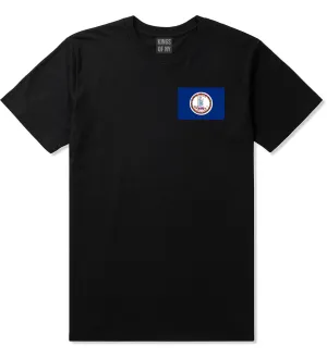 Virginia State Flag VA Chest Mens T-Shirt