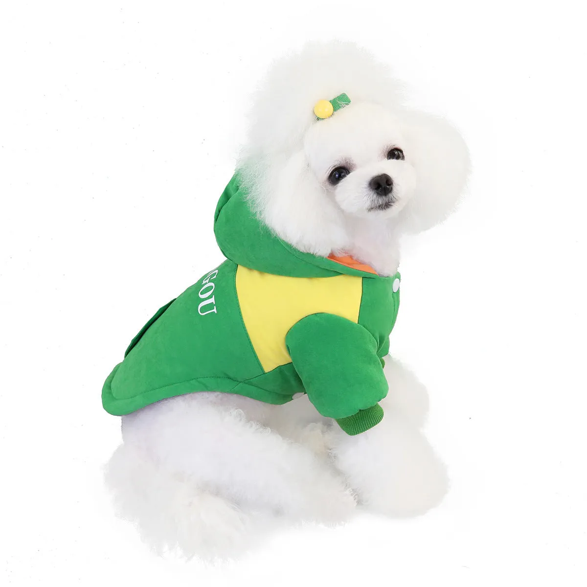 Winter warm two-tone pet clothing