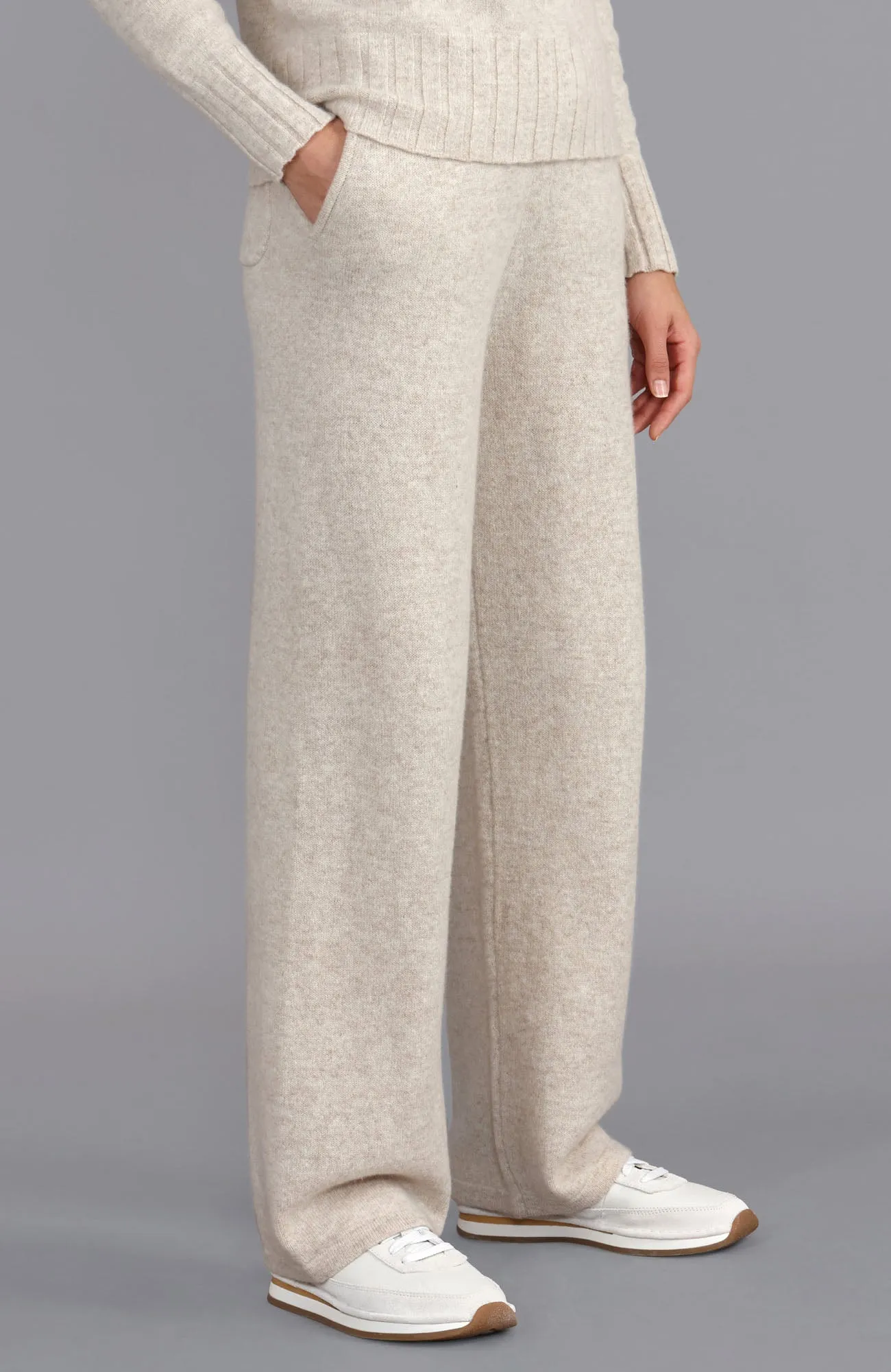 Womens Lambswool Knitted Trousers